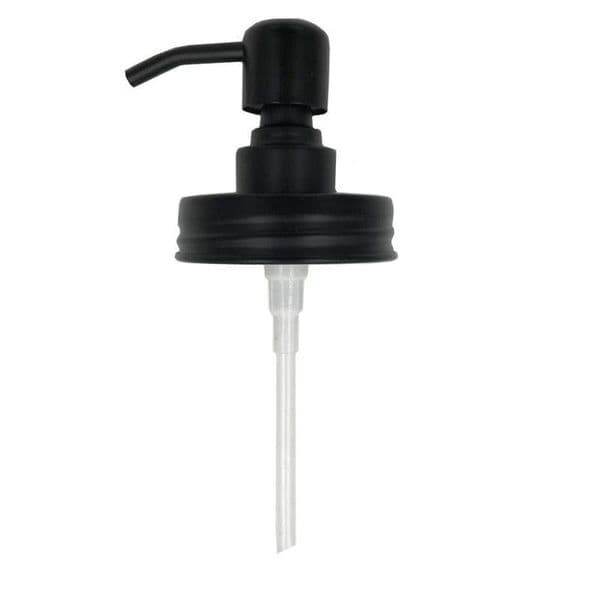Black Mason Jar Soap Dispenser Lids Rust Proof 304 Stainless Steel Liquid Small Head Lotion Pump for Kitchen BathrLidsoom Jar not Included