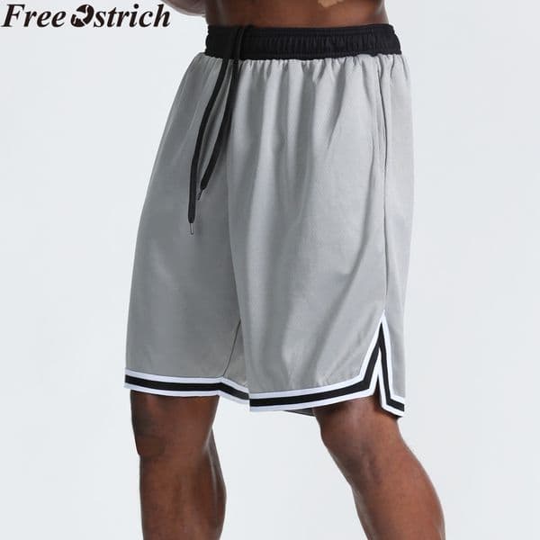 Men summer quick-drying loose shorts plus size comfort breathable basketball sweatpants strapwork workout running sports shorts T200718