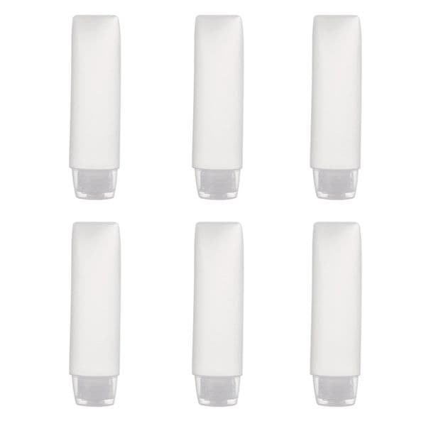 wholesale 30ml 50ml Empty Portable Squeeze Cosmetic Containers Lotion Plastic Travel Accessories Cream Bottles with Flip Lid