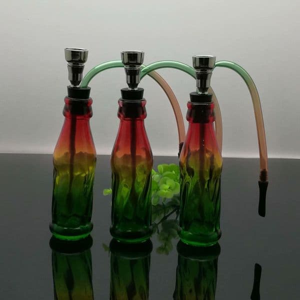 Glass Burner Pipe hookahs Spoon Hand Pipes For Smking New smoking Colorful cola bottle glass water pipe
