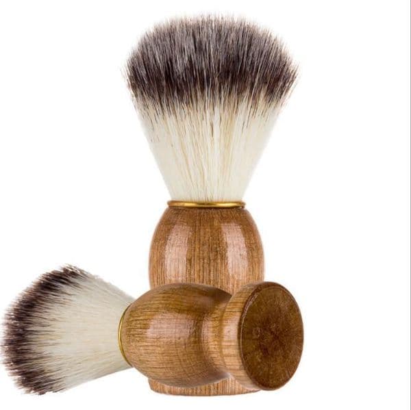 Man Shaving Beard Brush Wood handle Face Beard Cleaning Men Shaving Razor Brush Cleaning tool