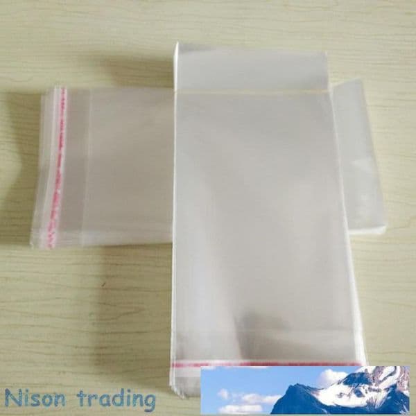 11*23cm 500pcs/pack stockings packaging plastic bags, free shipping transparent self adhesive seal OPP bag with resealable glues tape