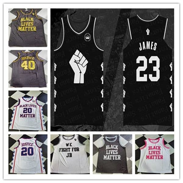 2021 New Fashion Men Black Lives Matter We Fight For JB Basketball Jerseys Custom Any Name Any Number Stitched Shirt Cheap Size S-4XL