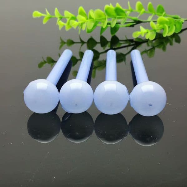 Glass Oil Burner Glass Tube Water Pipe Smoking accessories light blue glass straight pot