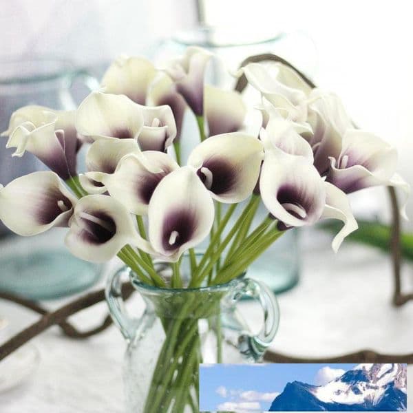 Calla Lilies Real Touch Flowers For Wedding Bouquets Centerpieces Artificial For Wedding Office Decoration Flowers B2