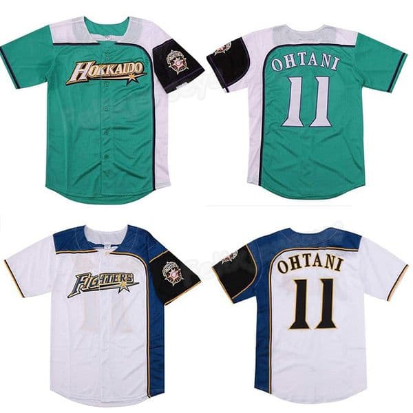 Baseball Jerseys Shohei Ohtani #11 Hokkaido Nippon Ham Fighters Baseball Jersey Movie Baseball Jersey NEW Sewn Any NAME Free Shipping S to 3XL