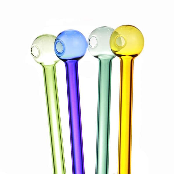 2025 new Pipe: 4 Inches Colorful Glass Tube, Thick Pyrex Oil Burner Pipe with Enhanced Durability, Tobacco Accessories for Wholesale Free shipping