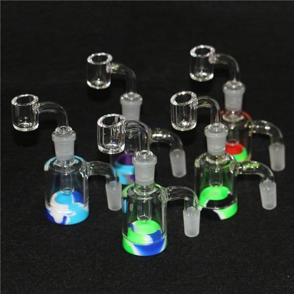 hookahs Glass Reclaim 14mm 18mm Male Female 45 90 With Reclaimer Ash Catcher Adapter For Water Bongs Oil Rigs
