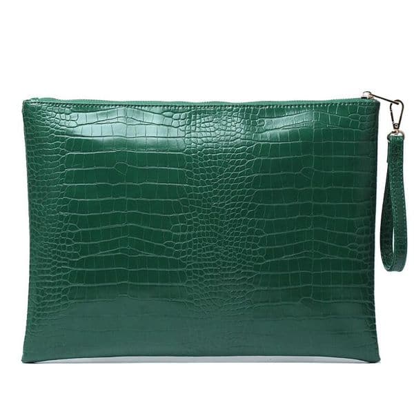 New- Customized Folders File Laptop Embrossed Python Leather Pouch Bag For Macbook Air Pro 13 inch 2024 Trendy Bag