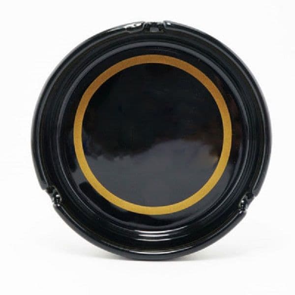 Luxury Designer Ceramic With Classic White/Black Circular Ashtray 12545