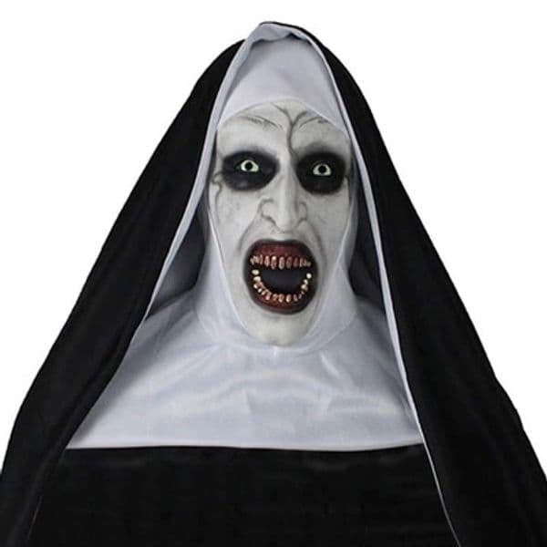 2019 Halloween mask The Nun Horror Mask Cosplay horror Latex Masks With Headscarf Halloween Party decoration Props Y200103