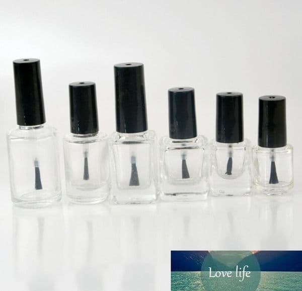 600pcs 10ml 15ML empty nail polish bottle bottles with white black lid,Small Glass Nail Polish Bottle