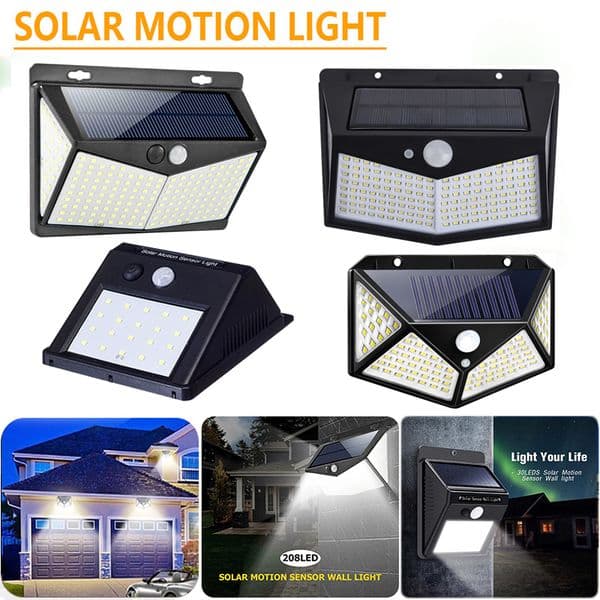 LED Solar Light PIR Motion Sensor Outdoor Waterproof Garden Lamps With Three Modes exterior Wall lights Super Brigh