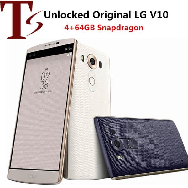 Refurbished Original LG V10 4G LTE phones VS990 H900 H901 5.7 inch Hexa Core 4GB RAM 64GB ROM 16MP Unlocked Mobile Cell Phone 10pcs