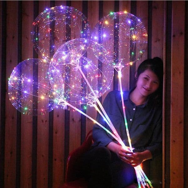 Bobo Balloon 20 inch LED String Light with 3M Led Strip Wire Luminous Decoration lighting Great for Party Gift