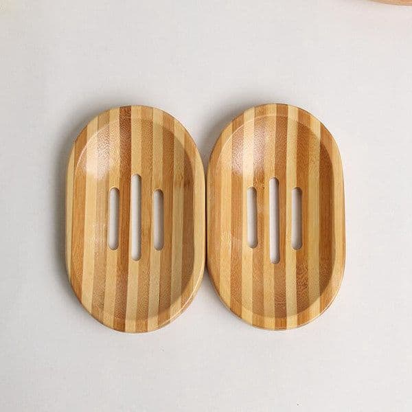 free shipping Natural Bamboo Soap Dishes Tray Holder Bathroom Soap Rack Plate Box Container