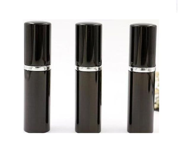wholesale Refill Bottle Black color 5ml 10ml Mini Portable Refillable Perfume Atomizer Spray Empty Bottles Cosmetic Containers