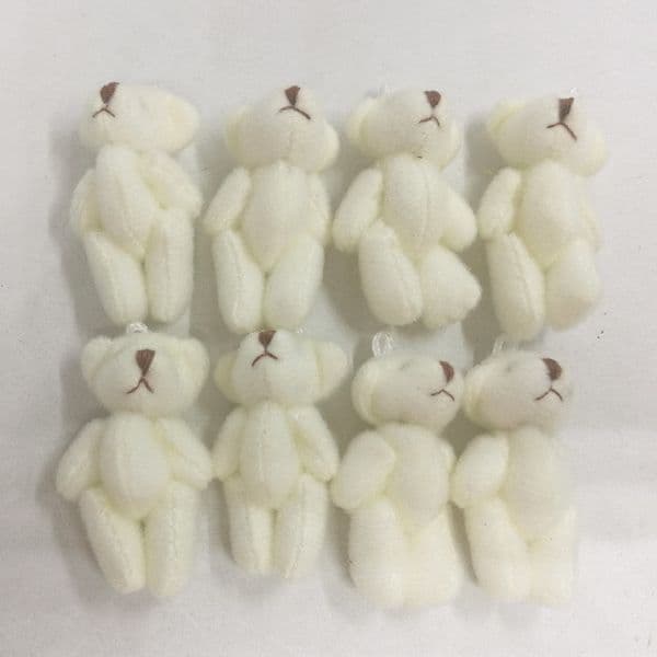 2026 New Wholesale 60Pcs Kawaii Small Joint Teddy Stuffed 4.5Cm Toy Teddy-Bear Mini Bear Ted Bears Plush Toys Wedding Gift Y0106 Toys