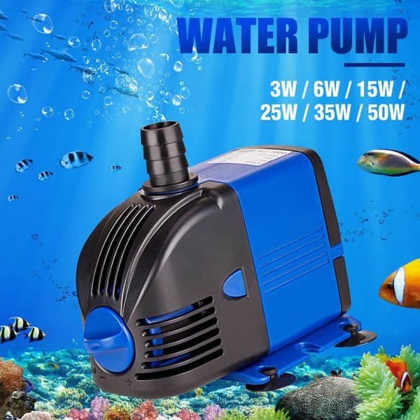 New Ultra-Quiet Submersible Water Fountain Pump Filter Fish Pond Aquarium Water Pump Fish Tank Power head 15/25/35/50W Y200922
