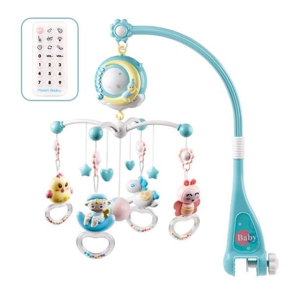 Rattles Baby Crib Mobiles Toy Holder Rotating Mobile Bed Bell Musical Box Projection 0-18 Months Newborn Infant Baby Boy Toys L26
