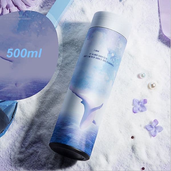 500ML Thermos Bottle 304 Stainless Steel Vacuum Flask Insulated with Infuser Thermos for Tea Thermocup Travel coffee mug LJ201218