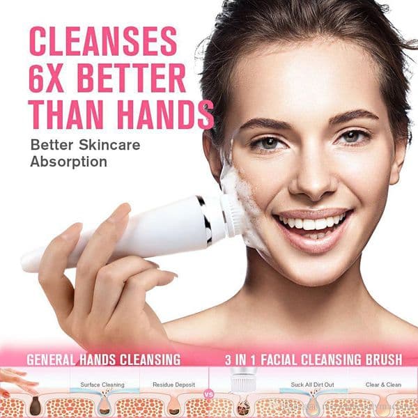 Fashional Products Electric Face Cleansing Instrument Silicon Facial USB Rechargeable facial Clean brush