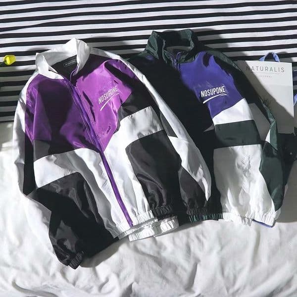 Jacket Men Windbreaker Spring/Autumn Hip Hop Couple Thin Jacket Loose Large Size Zipper Coat Trend Handsome CollarJackets Y200930