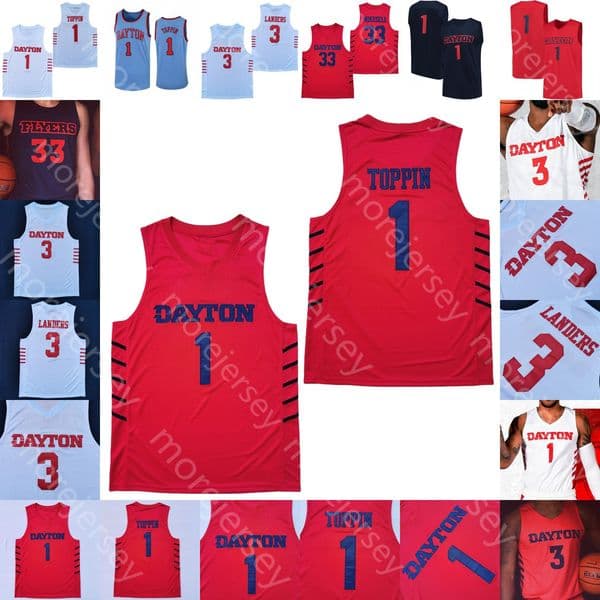 Custom Dayton Flyers Basketball Jersey College Obi Toppin Elijah Weaver Toumani Camara Elvis R.J. Blakney Koby Brea Mustapha Amzil Malachi Smith