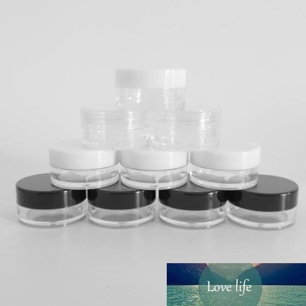 5G 5ML High Quality Empty Clear Container Jar Pot with Screw Lids for Powder Makeup, Cream, Lotion, Lip Balm Gloss, Cosmetic Sample Bottle