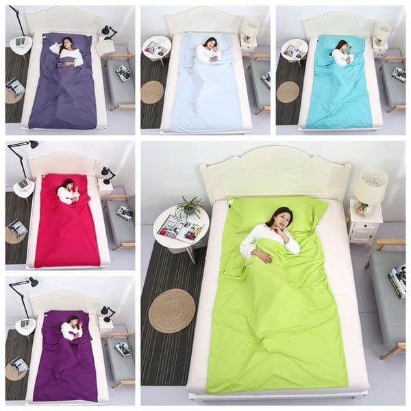 Sleeping Bag Isolated Dirty Portable Lightweight Business Trip Hotel Outdoor Travel Camping Hiking Sleeping Bag Liner WVT0167