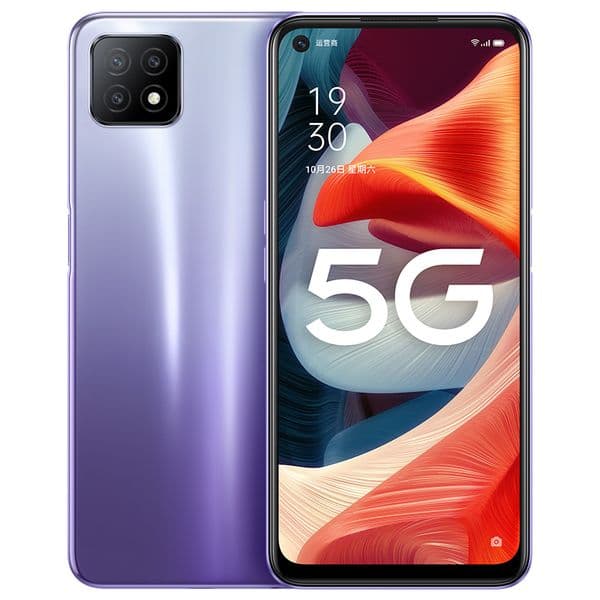 Original Oppo A53 5G Mobile Phone 6GB RAM 128GB ROM MTK 720 Android 6.5" Full Screen 16.0MP AI 4040mAh Face ID Fingerprint Smart Cell Phone