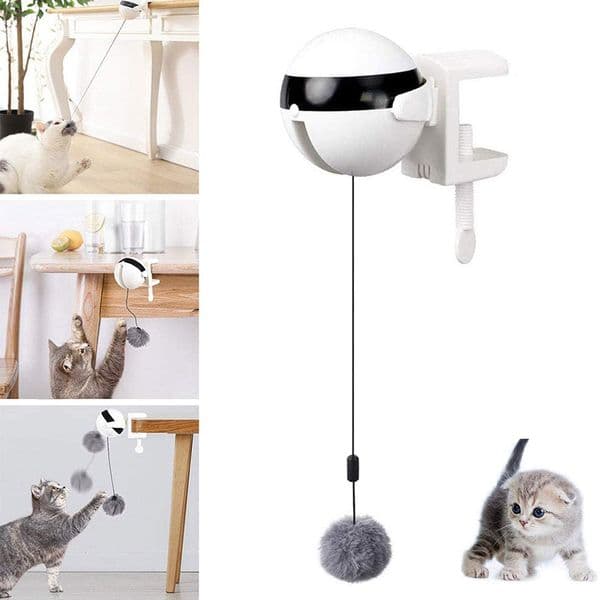 Electric Automatic Lifting Cat Ball Toy Interactive Puzzle Smart Pet Cat Ball Teaser Toys Pet Electric Supply Lifting Cats Balls LJ201125
