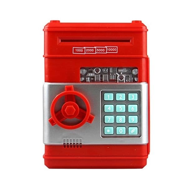 Electronic Pig Bank ATM Password Money Box Cash Coins Saving Box ATM Bank Safe #4 LJ201212