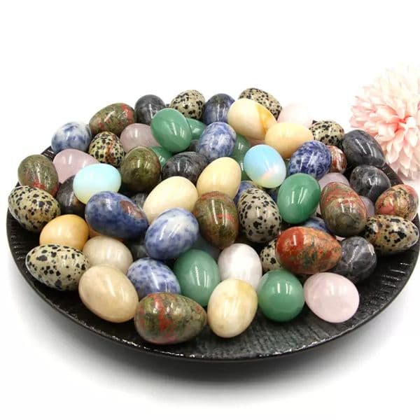 2022 Party Favors Egg Shaped Home Decoration Gems Chakra Crystal Balancing Collector XU B2