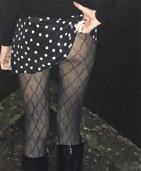 Sexy Long Stockings Women Designers Socks Fashion black and white Thin Lace Mesh Tights Soft Breathable Hollow Letter Tight Panty hose High quality