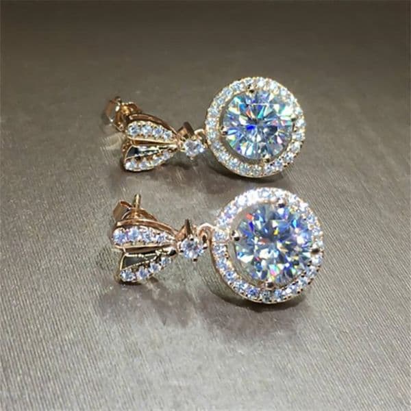 Sterg Sier Topaz Bow Dangle Earrings: Sweet & Cute Jewelry Gift for Women
