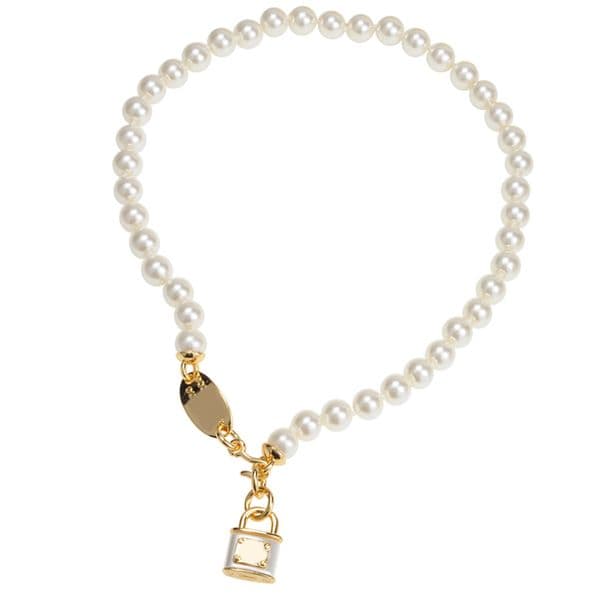 2026 Children Kids Gift Baby Product Children Kids Gift New Arrival Women Saturn baby product Lock Pendant Pearl Chain Orbit Necklace Fashion Jewelry Accessor