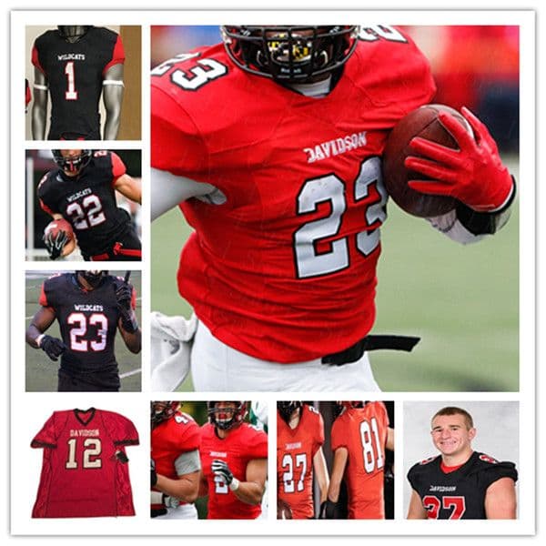 Custom College Football Davidson Wildcats Jersey Tyler Phelps Louis Colosimo WESLEY DUGGER Jalen Staples JORELL STORY KAHLEEL SHAW BROWN