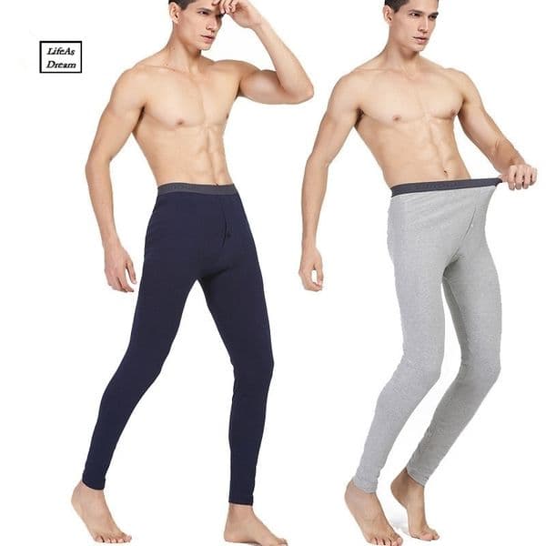 Hot Winter Men Long Johns Cotton Thermal Underwear Men Warm Long Johns Leggings Pants High Quality 201125