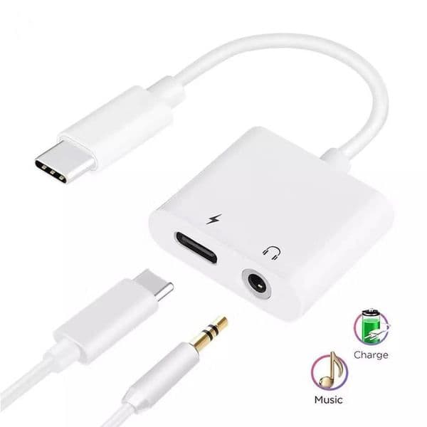 USB C to 3.5mm Headphone Charger Adapter Aux Audio Cable Compatible with MacBookPro /Ipad Pro /Huawei Mate 30Pro /Samsung S10 OnePlus 7Pro Pixel 4 XL