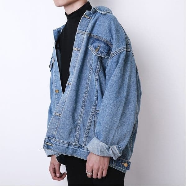 Fashion Autumn And Winter New Korean Loose Oversize Jacket Male Retro Coat Denim Men Women Clothing 201120