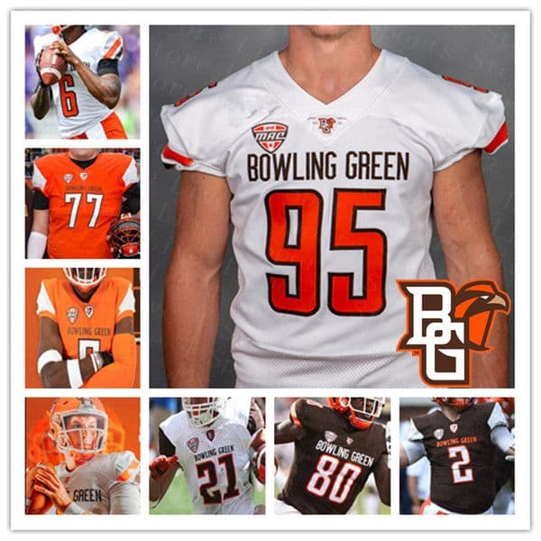 College 2021 Bowling Green BGSU Football Jersey Grant Loy Bryson Denley Quintin Morris Kholbe Coleman Elijah Eberhardt Riley Keller Denley