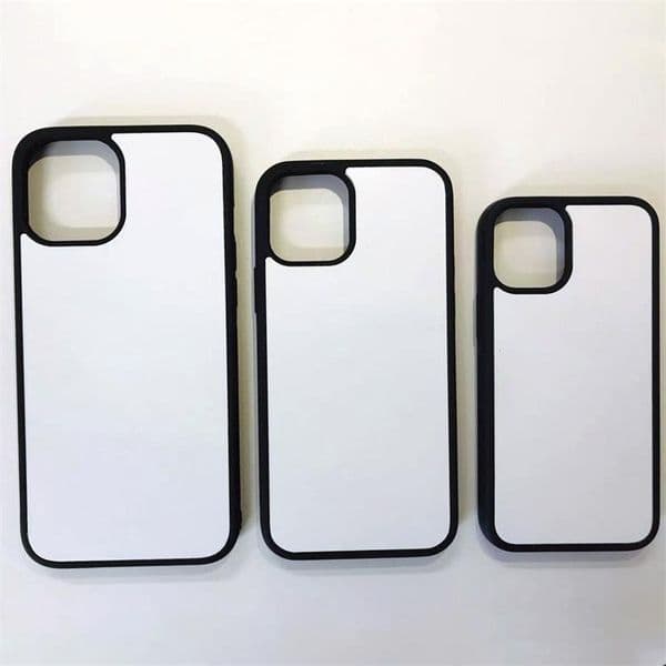 Cell Phone Cases Sublimation TPU Rubber Case with Blank Aluminum Sheets for iPhone 16 15 14 13 PRO 12 PRO MAX DIY Heat Transfer Printing