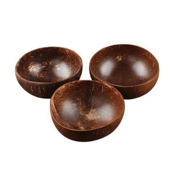 Natural Coconut Bowl Decoration Fruit Salad Noodle Rice Wooden Handicraft Creative Shell Bowls Free Shipping