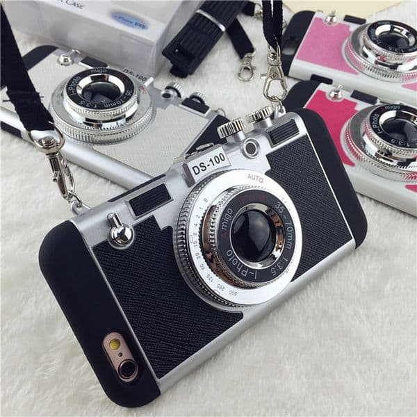 Soft Silicone Vintage Camera Cases For iPhone 11 Pro MAX 6 7 8 Plus Full Protection Shockproof Back Cover Shell For iPhone 12Promax XR XSMAX