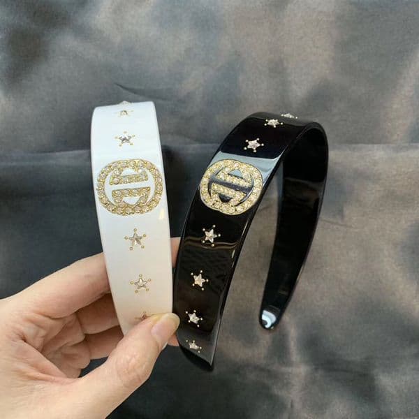 Top quality Letter Hair Jewelry Rhinestone Resin Headbands hair clips Fashion Women Accessories gift No gift box