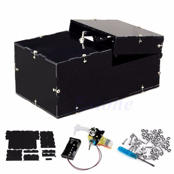Turns Itself Off Useless Box Kit Practical Jokes Gift Leave me Alone Funny toys LJ201125