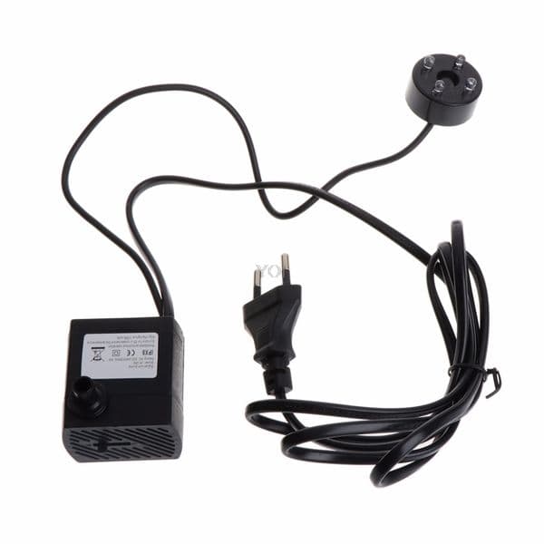 New Arrivals AC 220V 5W Submersible Water Pumps with 4-LED Light 300L/H Pump Aquarium Fountain Fish Pond Tank EU Plug Y200922