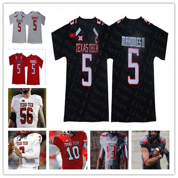 Ncaa Texas Tech TTU Football Jersey Custom Alan Bowman Henry Colombi Merriweather SaRodorick Thompson Erik Ezukanma Myles Price Xavier White