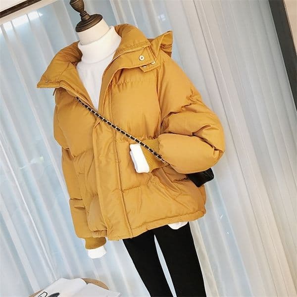 Short Winter Jacket Women Oversize Parka Coat Warm Thick Down Cotton Coat Female Loose Hooded Padded Women Winter Jacket Q1913 201210